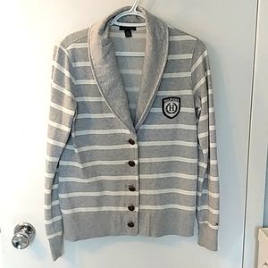 Tommy Hilfiger plushy Striped cardigan small